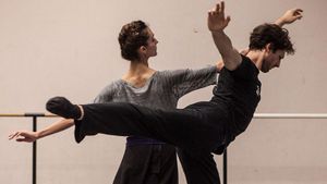 Gilbert et Ganio en répétition