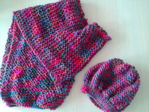 Un ensemble écharpe et bonnet