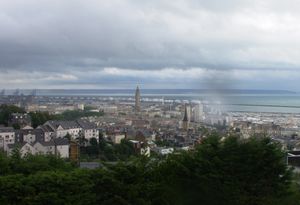 Vue de la ville du Havre et le clocher de Saint-Joseph