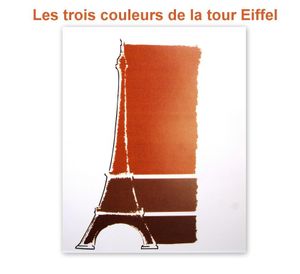Les couleurs de la tour Eiffel
