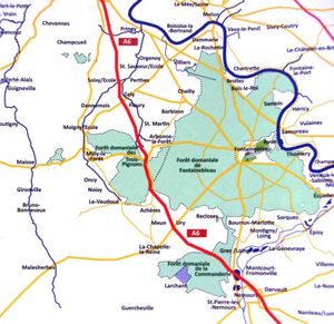 Fontainebleau, son château et son massif forestier