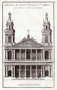 Projet de façade de Servandoni 1732