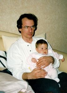 Auréliane et son père en 1991