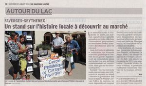 Histoire locale sur le Marché de Faverges