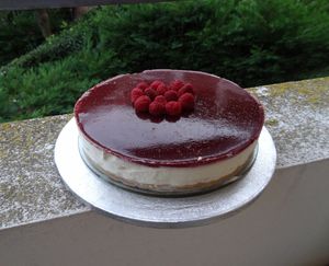 Cheesecake à la framboise