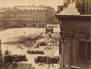 La Colonne Vendôme abattue le 16 mai 1871