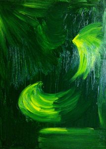 Le fond de ma toile (peinture encore humide)