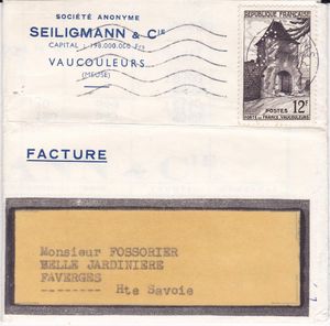 "Seiligmann et Cie" à Vaucouleurs du 6 juin 1953
