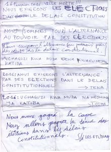 Notre mise au point d'hier mardi 16, et dernier UPDATE
