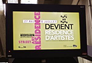 Si l'expo Gare de l'Est est dehors, pour gare du Nord, c'est quai 36.