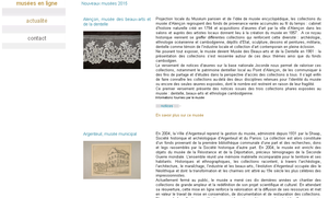 Nouveaux musées et versements 2015