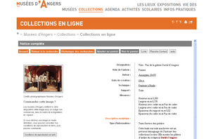 Les collections des musées d’art d’Angers en ligne