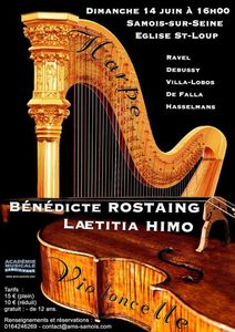 Violoncelle et Harpe à Samois-sur-Seine (77)