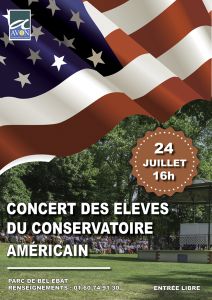 Concert des élèves du Conservatoire américain de Fontainebleau à Avon (77)