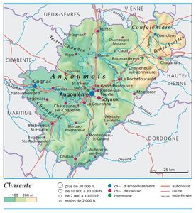 Le département de la Charente - Encyclopédie Larousse