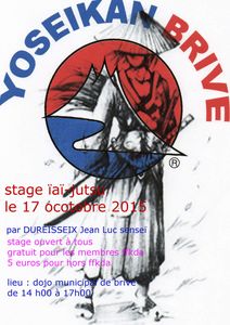 stage de ïaï-justsu le 17 octobre 2015