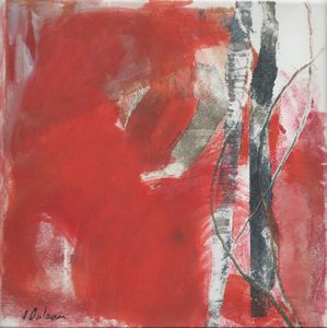 Monotype, huile,25x25