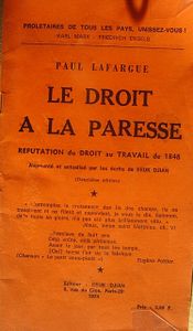 LOI TRAVAIL VERSUS DROIT A LA PARESSE…