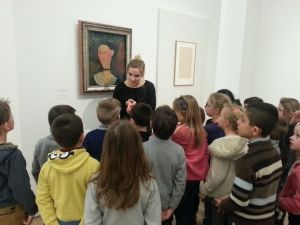 Ateliers des CP autour de l'exposition Amedeo Modigliani, l'œil intérieur