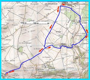Marche vers la chapelle perdue.