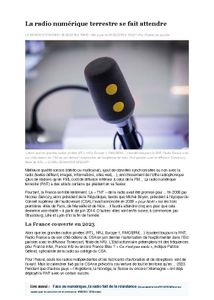 "La RNT expérimentée dans l'est parisien" : c'est dans le journal Le Monde