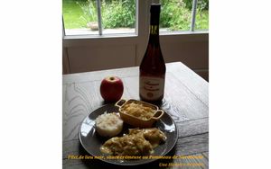 Filet de lieu noir, sauce crémeuse au Pommeau de Normandie
