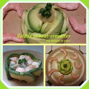 Salade avocat crevettes