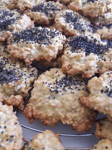 Biscuits aux Flocons d'Avoine et Pavot Bleu
