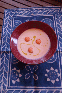 Ajo Blanco (gazpacho aux amandes)