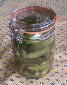 Cornichons au vinaigre