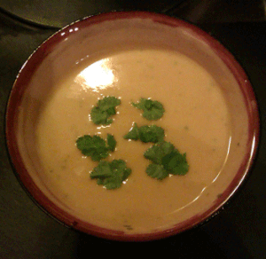 Crème de citrouille au Colombo