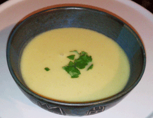 Crème de chou-fleur au colombo