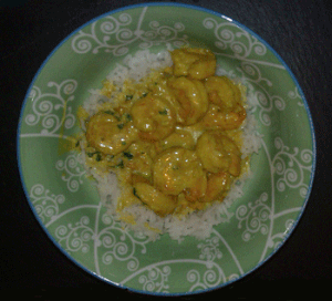 Crevettes au colombo