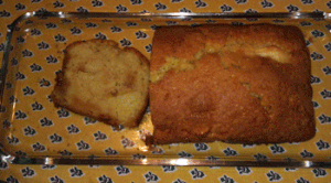 Cake aux pommes et aux caramels