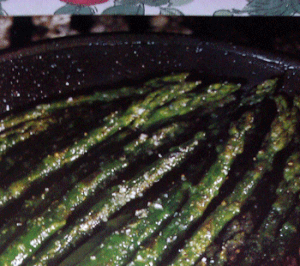 Asperges vertes poêlées