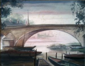 Le peintre Maurice Boucart à Vichy