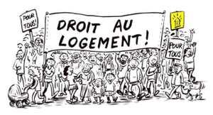 Le L.A.B.' avec le collectif logement.