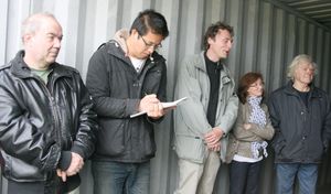 Culture sur ballots au Jardin de l'Ermite