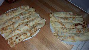 recette des crêpes aux poires et noix