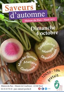 Dimanche 04 octobre - Saveurs d'automne à la maison du parc de Nocé