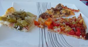 pizza chou fleur, pizza sans pâte