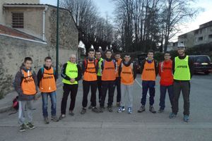 Le groupe prêt à partir en direction du gîte à Saint Appolinard