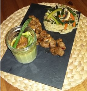 Souflé aux asperges vertes