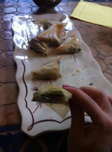 Recette Brick aux épinards