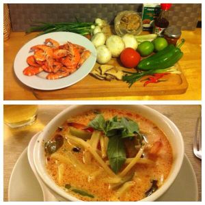 Soupe thai crevettes coco