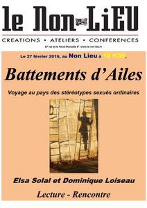 Battements d'Ailes: Elsa Solal et Dominique Loiseau au Non Lieu, Marseille