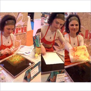 Demonstration papier marbré