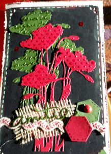 En rouge et vert et noir