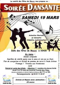 affiche de la soiree