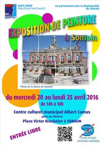 20 au 25 avril 2016 : Exposition des arts graphiques et plastiques à Somain
